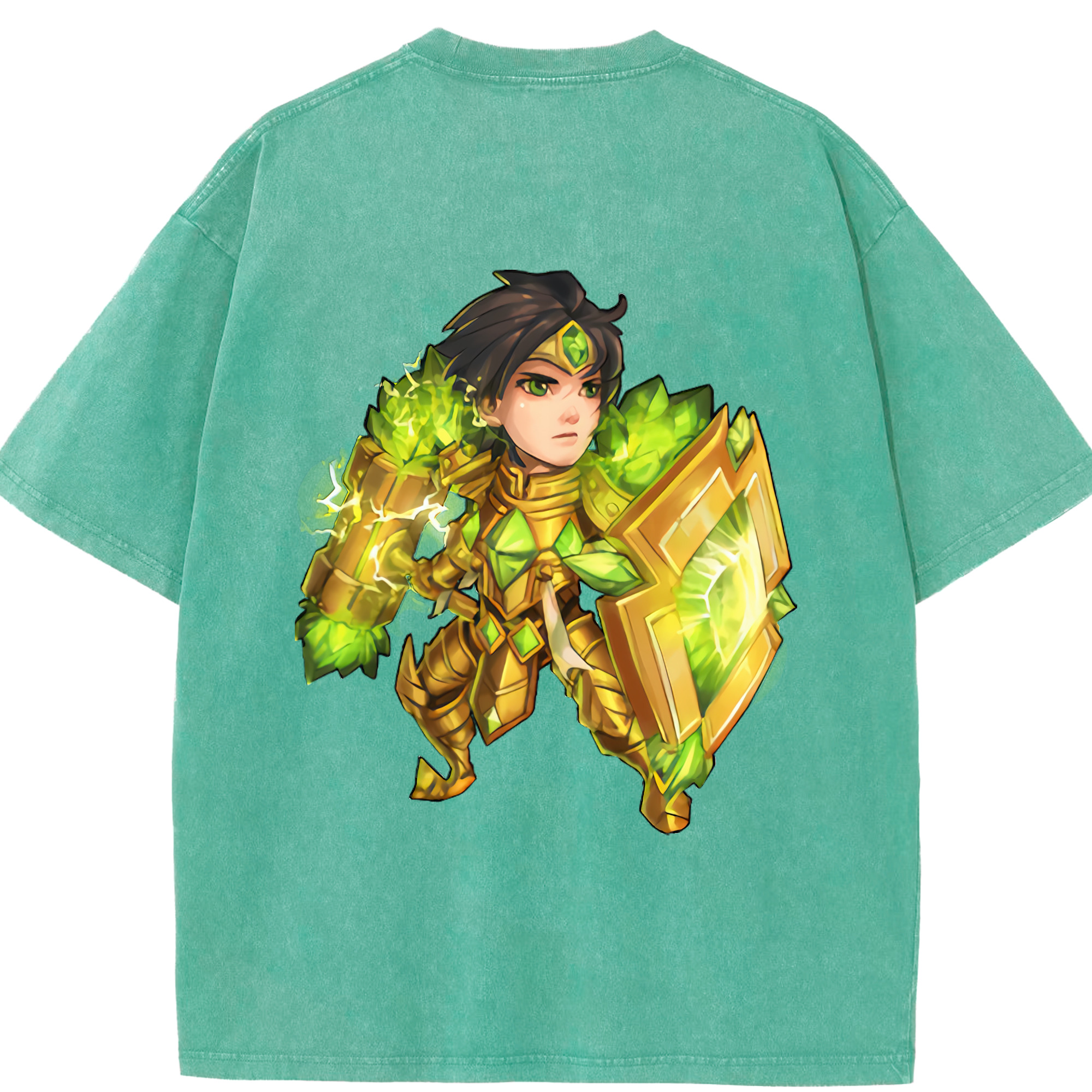 リーグ・オブ・レジェンド League of Legends LOL 綿100% ヴィンテージ風 半袖Tシャツ（背面プリント）